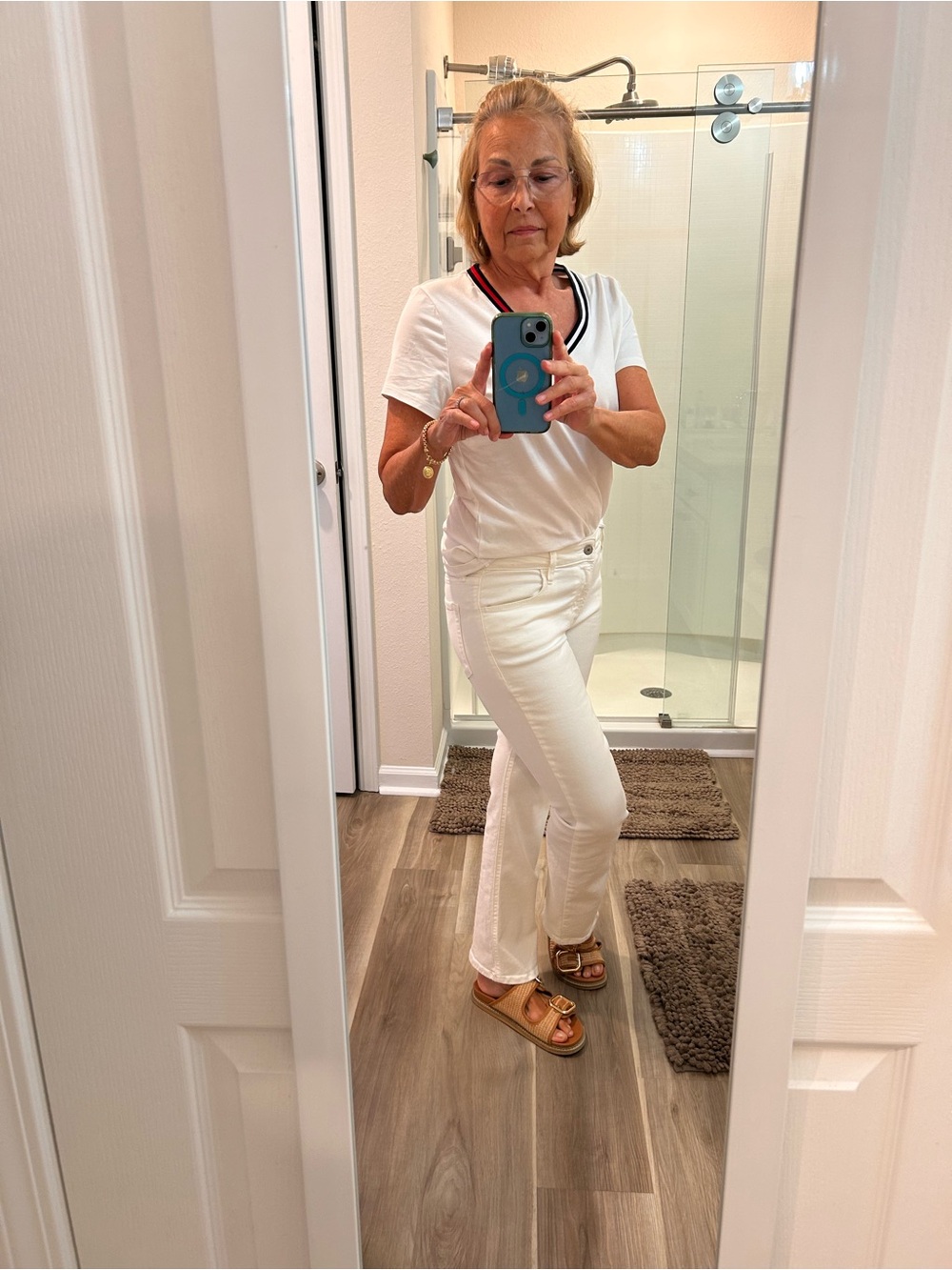 White Women’s straight/ baby bell Jeans